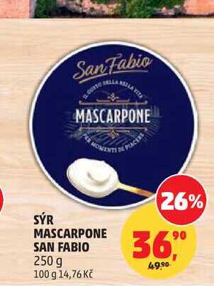  SÝR MASCARPONE SAN FABIO 250 g