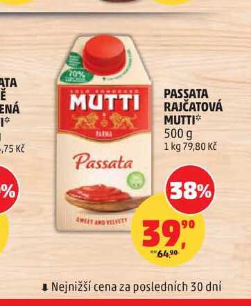 PASSATA MUTTI RAJČATOVÁ MUTTI 500 g