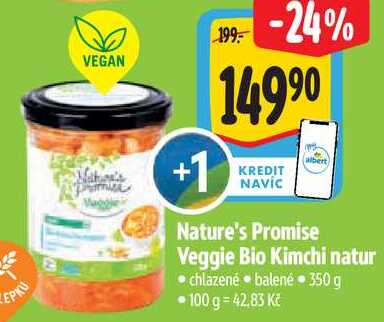 Nature's Promise Veggie Bio Kimchi natur, 350 g