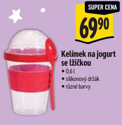 Kelímek na jogurt se lžičkou
