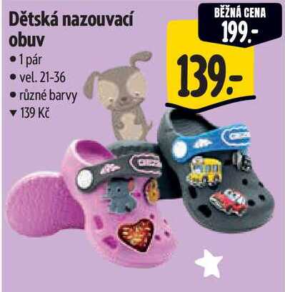 Dětská nazouvací obuv