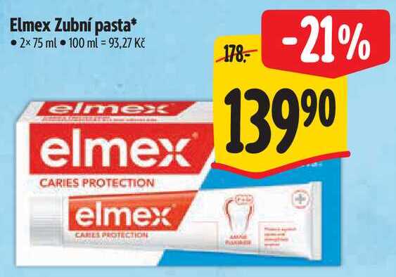 Elmex Zubní pasta*, 2x75 ml 