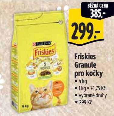 Friskies Granule pro kočky, 4 kg 