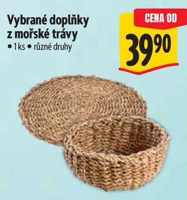 Vybrané doplňky z mořské trávy, 1ks
