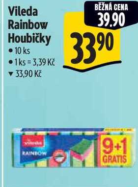 Vileda Rainbow Houbičky, 10 ks