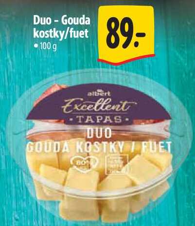 Duo-Gouda kostky/fuet, 100 g