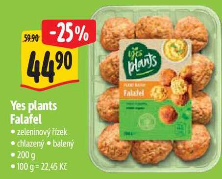 Yes plants Falafel, 200 g 