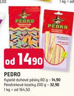 PEDRO Kyselé duhové pásky 80 g 