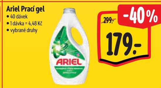 Ariel Prací gel, 40 dávek 