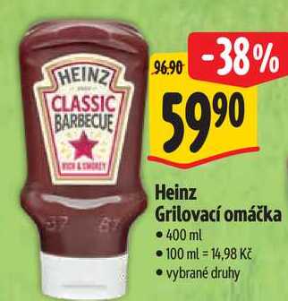 Heinz Grilovací omáčka, 400 ml 