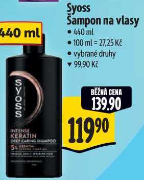 Syoss Šampon na vlasy, 440 ml 