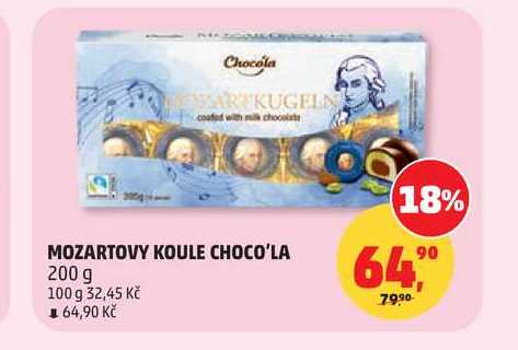 MOZARTOVY KOULE CHOCO'LA 200 g