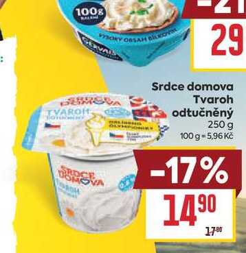 Srdce domova Tvaroh odtučněný 250 g  