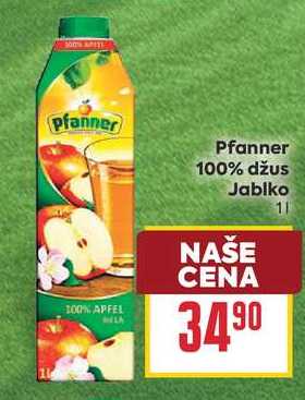 Pfanner 100% džus Jablko 1l