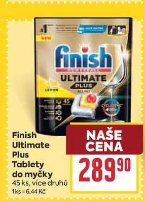 Finish Ultimate Plus Tablety do myčky 45 ks
