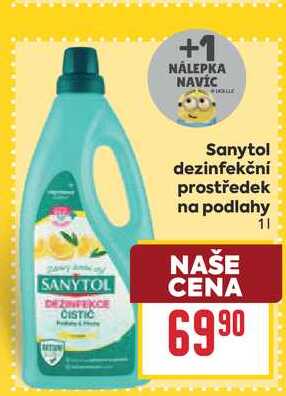 Sanytol dezinfekční prostředek na podlahy 1l
