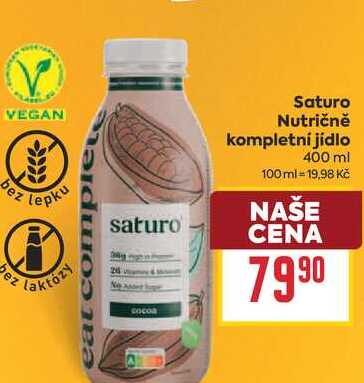Saturo Nutričně kompletní jídlo 400 ml