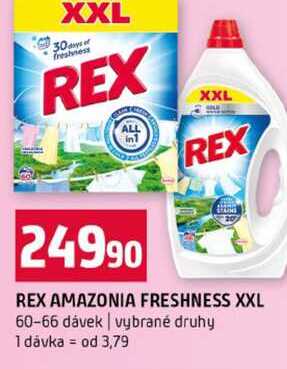 REX AMAZONIA FRESHNESS XXL 60-66 dávek vybrané druhy