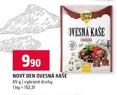 NOVÝ DEN OVESNÁ KAŠE 65 g vybrané druhy 