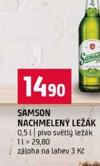SAMSON NACHMELENÝ LEŽÁK 0,5l pivo světlý ležák 