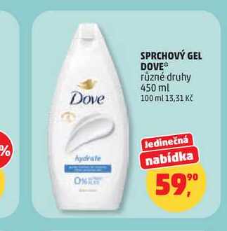 SPRCHOVÝ GEL DOVE 450 ml
