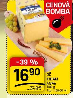 JČ EIDAM 45% 100g