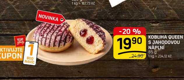 KOBLIHA QUEEN S JAHODOVOU NÁPLNÍ 85 g