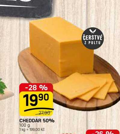 CHEDDAR 50% 100 g