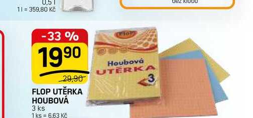 FLOP UTĚRKA HOUBOVÁ 3 ks