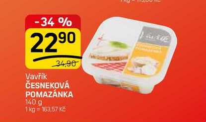 ČESNEKOVÁ POMAZÁNKA 140 g