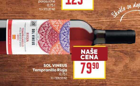 SOL VINEUS Tempranillo Rioja 0,75l
