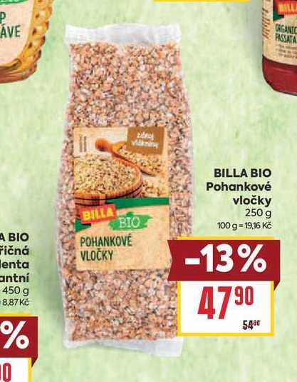 BILLA BIO Pohankové vločky 250 g 