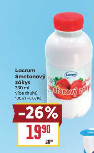 Lacrum Smetanový zákys 330 ml
