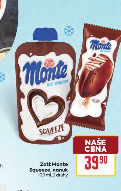 Zott Monte Squeeze, nanuk 100 ml