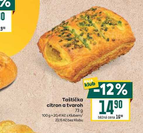 Taštička citron a tvaroh 73 g 