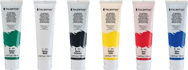 TALENTUS Akrylové barvy 6 kusů v balení