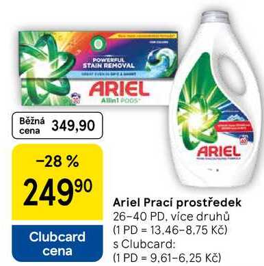 Ariel Prací prostředek, 26-40 PD, více druhů  