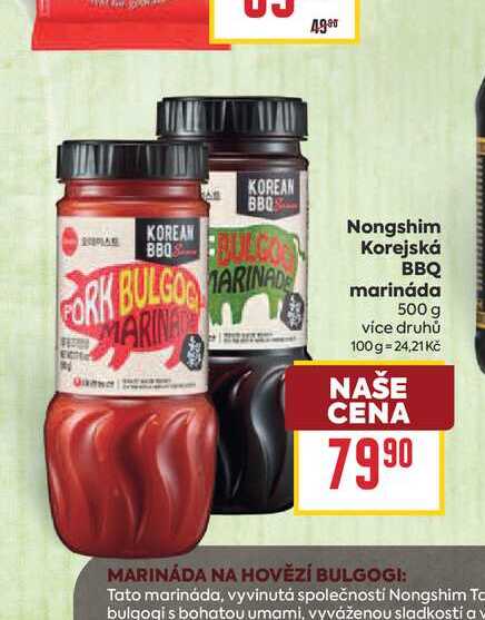 Nongshim Korejská BBQ marináda 500g