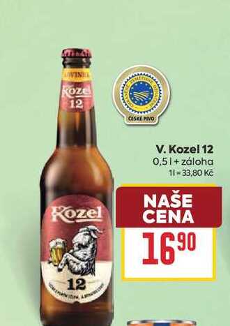 V. Kozel 12 0,5l