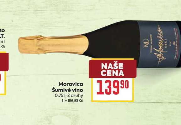 Moravica Šumivé víno 0,75l
