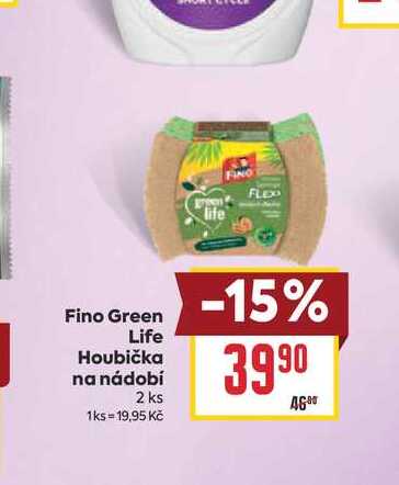 Fino Green Life Houbička na nádobí 2 ks 