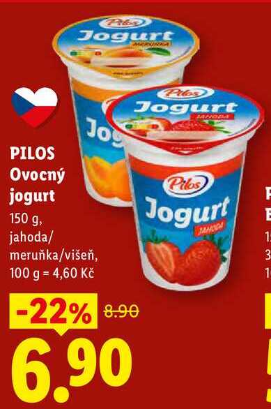 PILOS Ovocný jogurt, 150 g