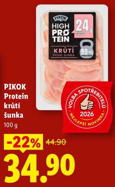 PIKOK Protein krůtí šunka, 100 g  
