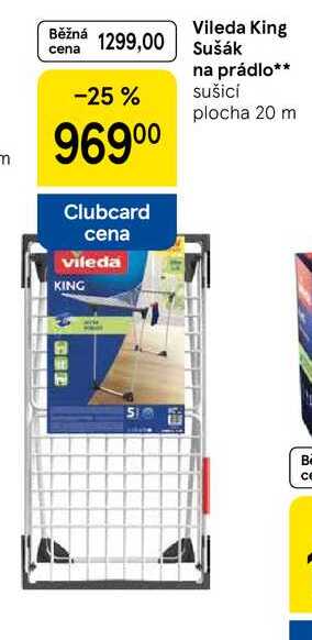 Vileda King Sušák na prádlo, sušici plocha 20 m
