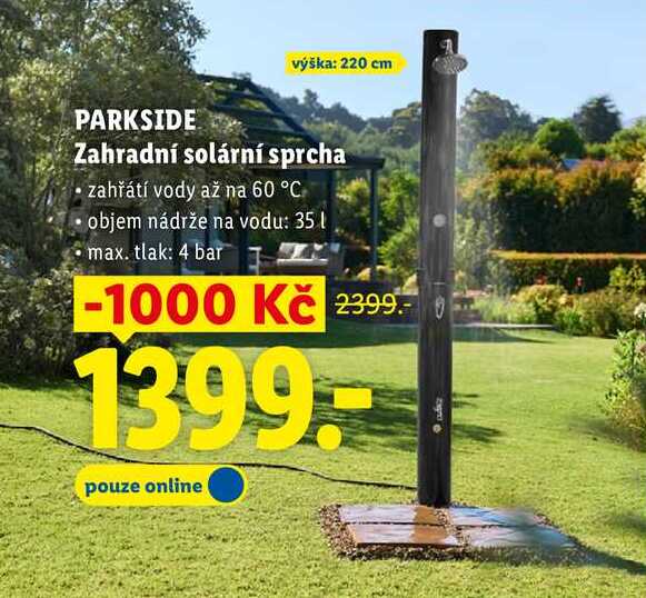 PARKSIDE Zahradní solární sprcha 