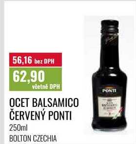 OCET BALSAMICO ČERVENÝ PONTI, 250ml