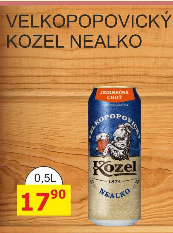 VELKOPOPOVICKÝ KOZEL NEALKO 0,5L 