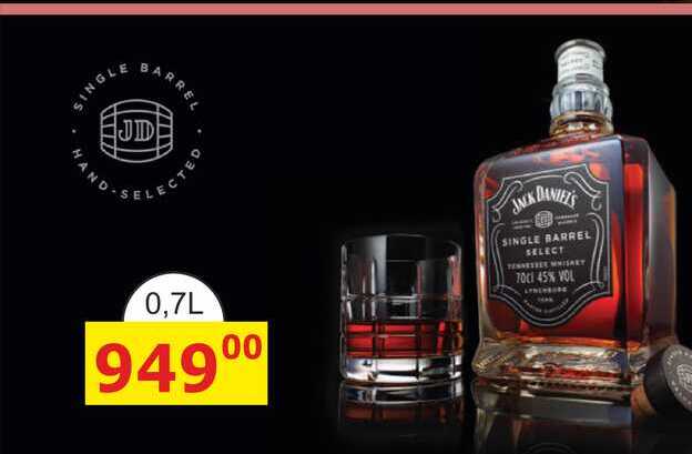 JACK DANIEL'S SINGLE BARREL 0,7L