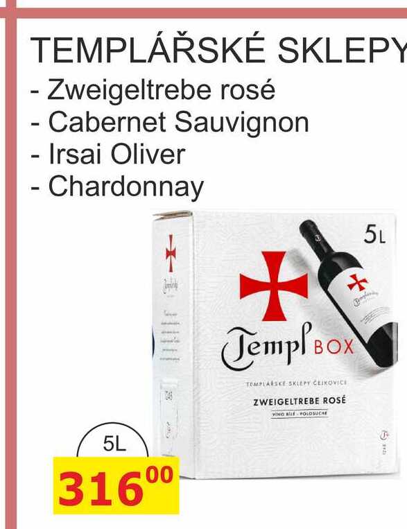 TEMPLÁŘSKÉ SKLEPY 5L 