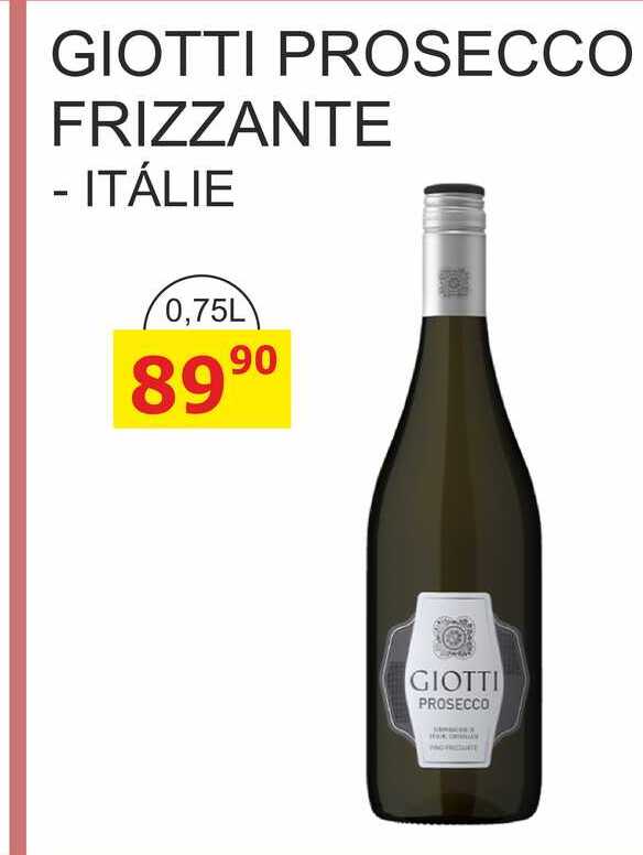 GIOTTI PROSECCO FRIZZANTE ITÁLIE 0,75L 